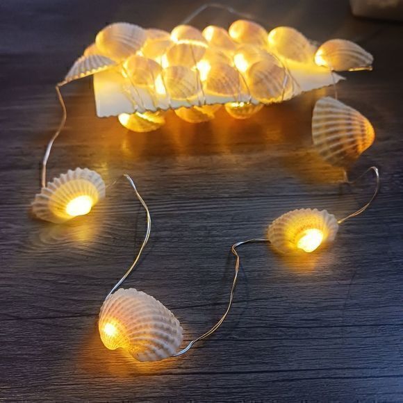 Seashell Decorative String Lights with Remote Control - Picture 5 of 9